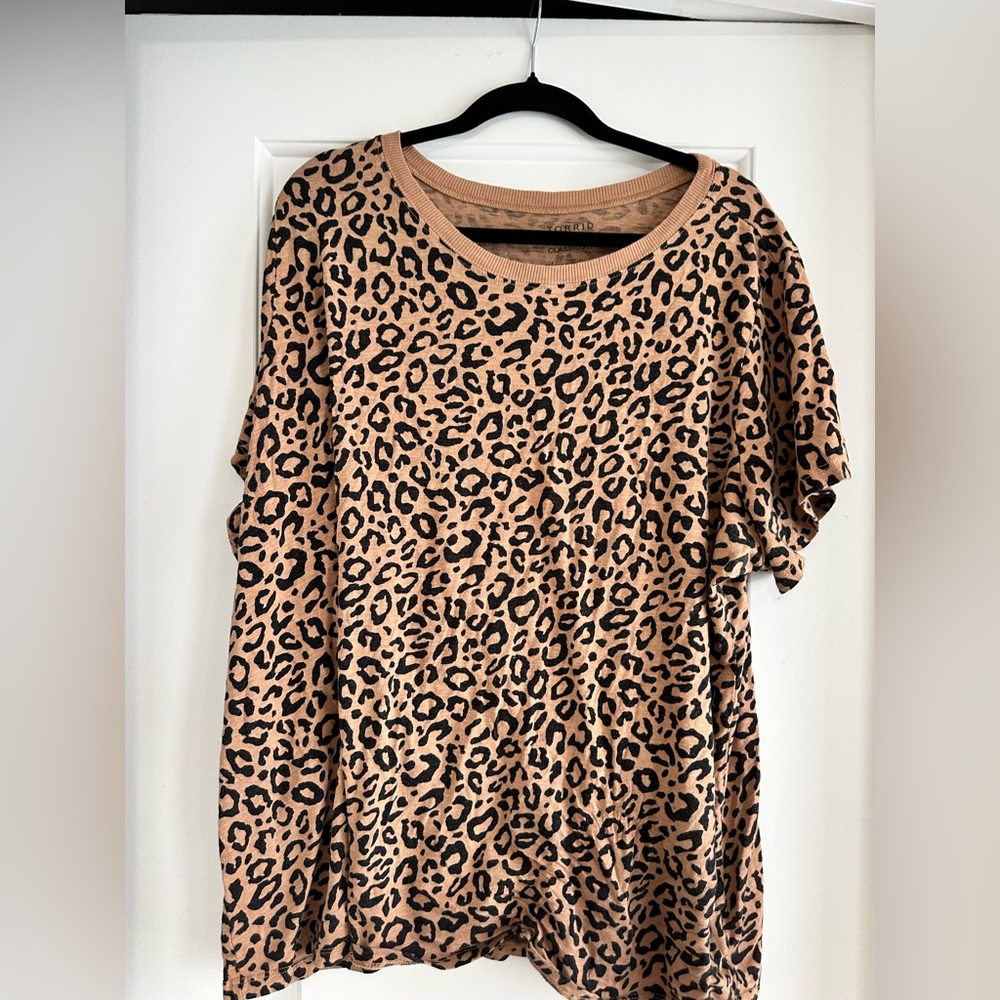 Torrid Tan and Cream Oversized 3/4 Sleeve Hoodie
